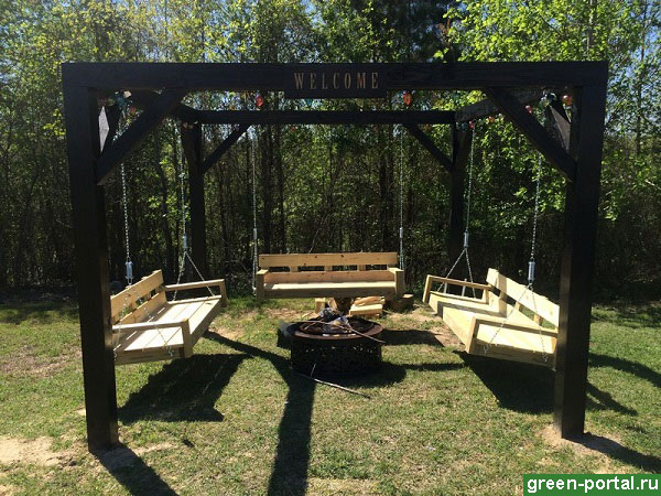 Беседка Аны Уайт также очень уютно и мило смотрится